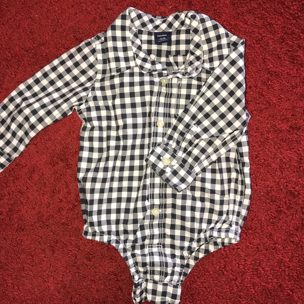 Plaid onesie